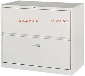 3-19複合二層式鋼製公文櫃 W90xD45xH74cm